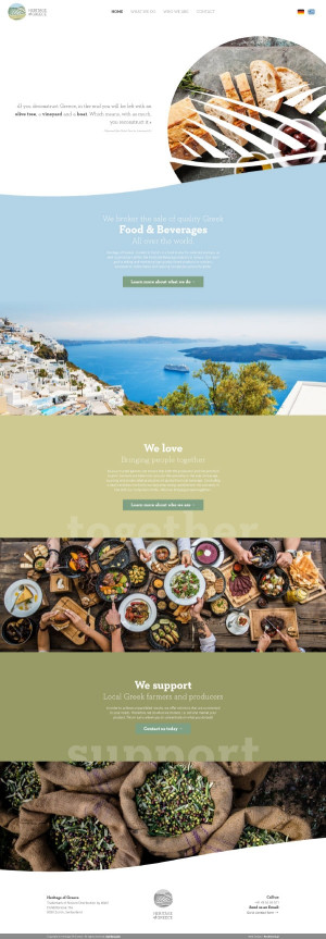 Κατασκευή ιστοσελίδας για την Heritage of Greece